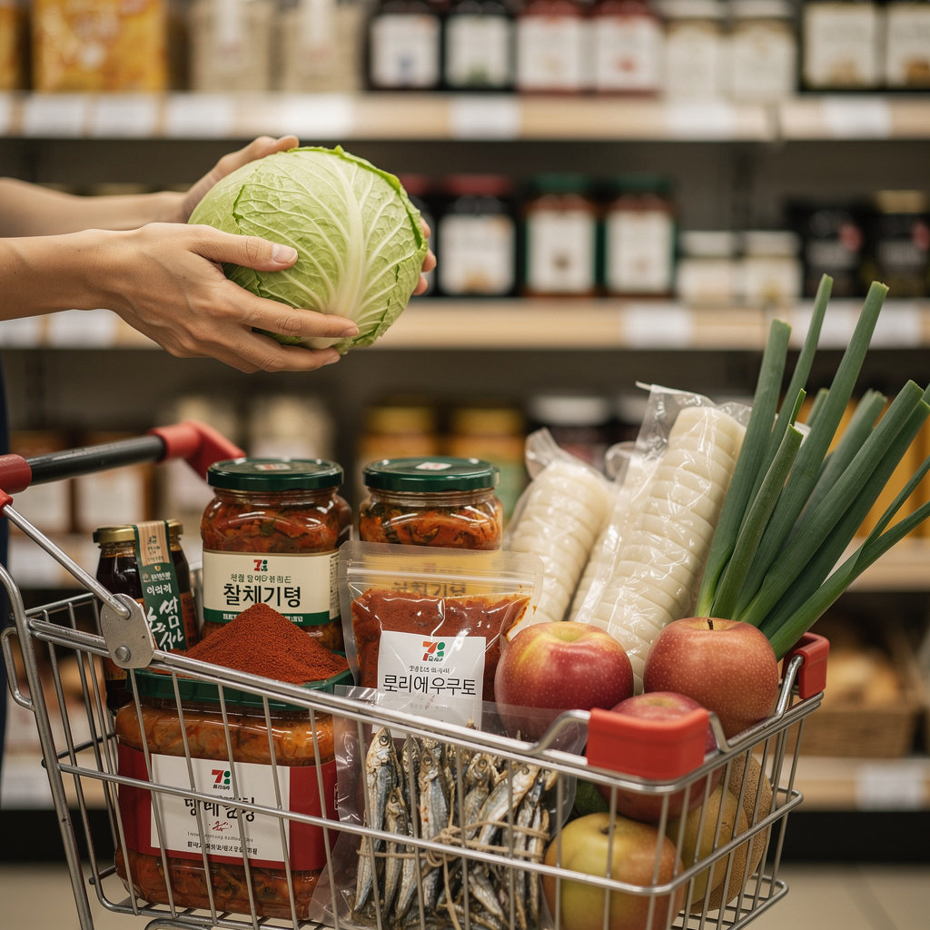 Sangdoe Market fresh Korean produce and specialty ingredients display
